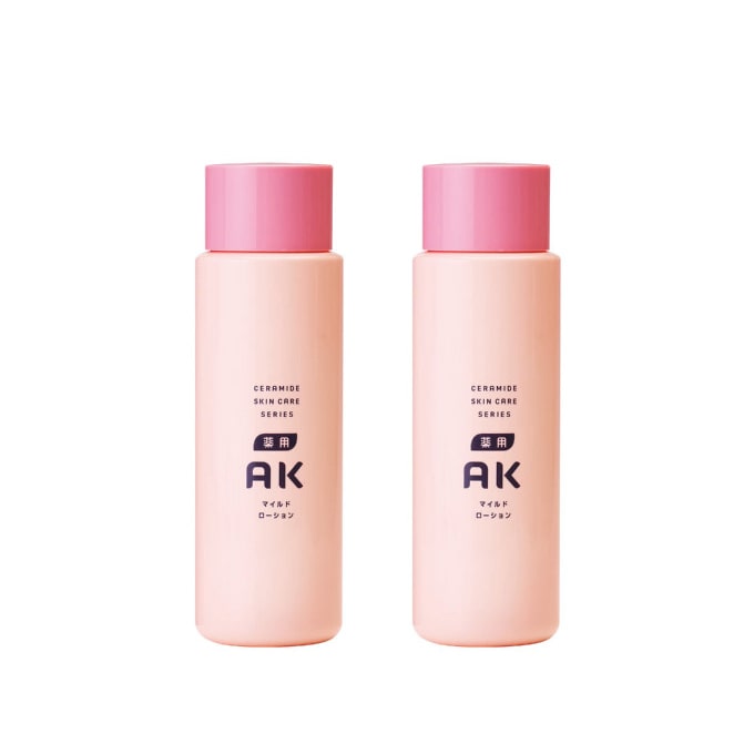 【マイルドクリームパウチ1包付】<br>化粧水<br>ROSETTE［ロゼット］薬用AK マイルドローション 250mL　2個セット　