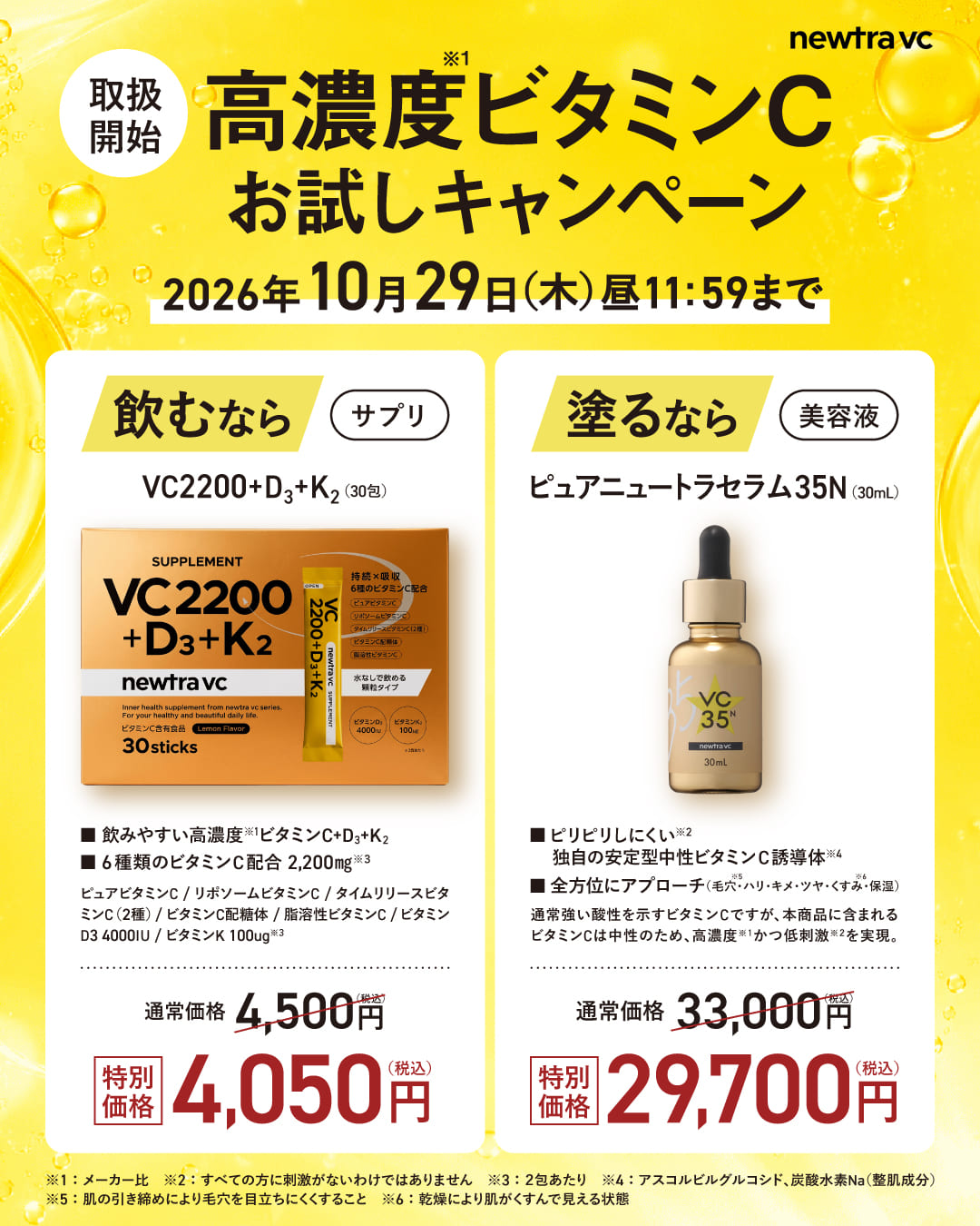 ニュートラVCキャンペーン