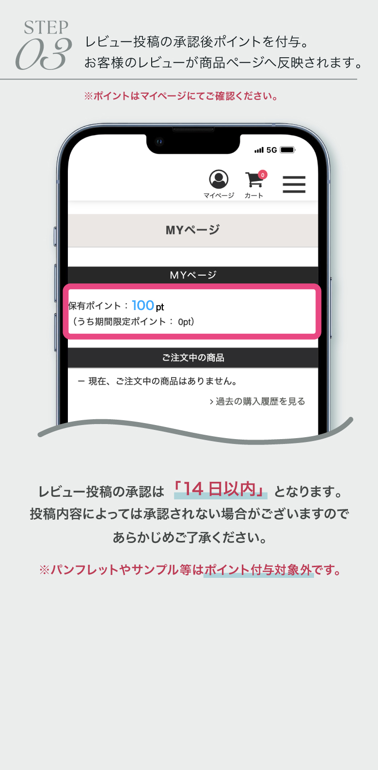 レビュー投稿で100ptプレゼント